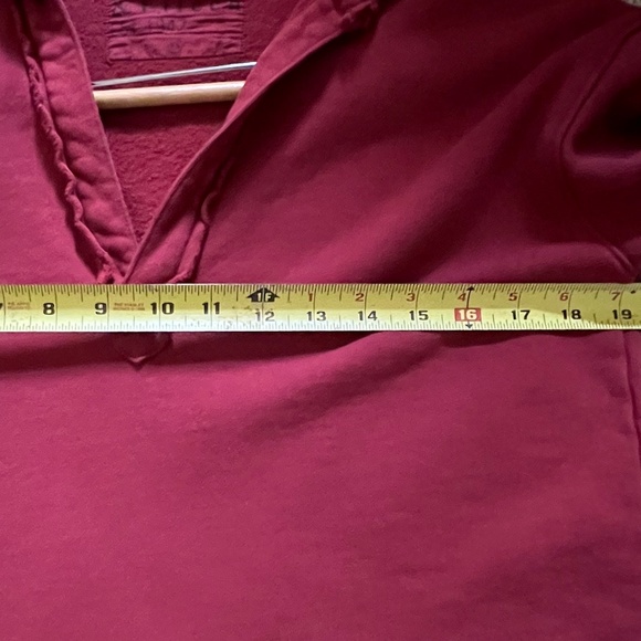 Frank & Eileen Patrick Fleece Popover Cranberry Size XS - Picture 6 of 7